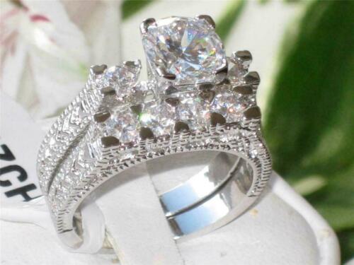 Jewellery Kingdom Wedding Engagement Set Band Cubic 2 Carat Steel Ring Secondary image