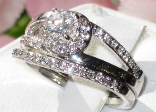 Jewellery Kingdom Wedding Engagement Set Cubic Zirconia Band Bridal All Sizes Ladies Ring - Jewelry Rings - British D'sire