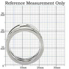 Jewellery Kingdom Wide Stainless Steel Ladies Silver Ring Band (Silver) - Rings - British D'sire