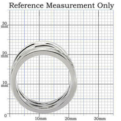 Jewellery Kingdom Wide Stainless Steel Ladies Silver Ring Band (Silver) - Rings - British D'sire