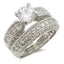 Jewellery Kingdom Womens Solitaire Band Set Simulated Diamond Wedding Ring - Jewelry Rings - British D'sire