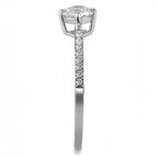 Jewellery Kingdom Womens Solitaire Engagement Simulated Diamonds Stainless Steel Ring - Jewelry Rings - British D'sire