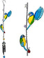 Jones Home and Gift Windchime Two Pretty Birds Hanging Wind Chime - British D'sire
