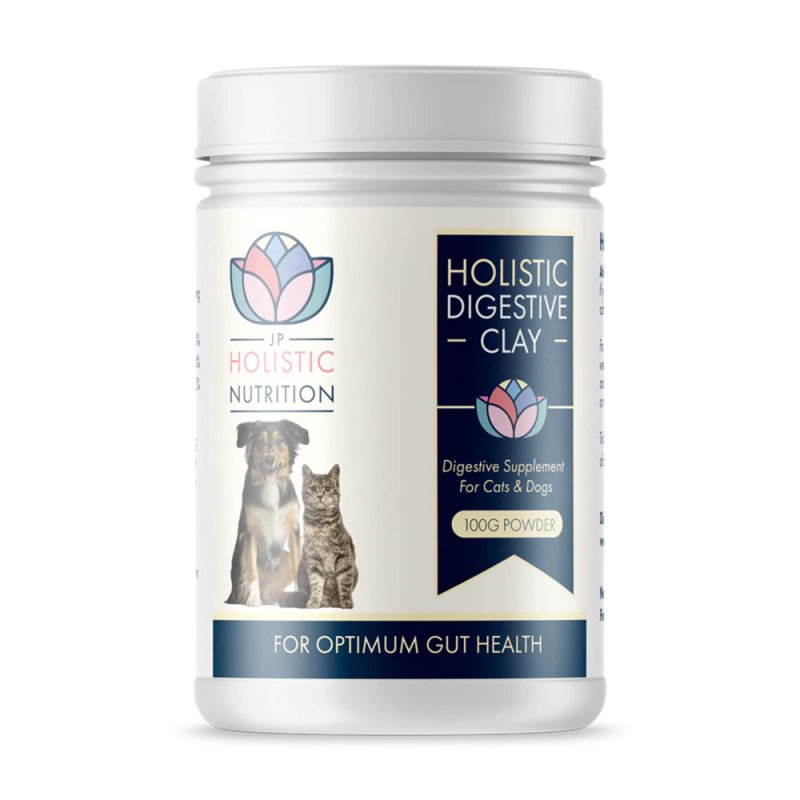 JP Holistic Digestive Bentonite Clay for Dogs And Cats 100g Powder - Pet Supplies - British D'sire