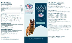 JP Holistic Doggie Joint with Boswellia Natural Joint Supplement For Dogs | Vet Approved - Pet Supplies - British D'sire