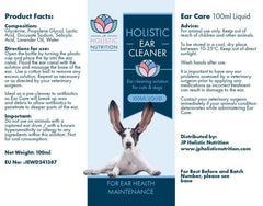 JP Holistic Natural Ear Cleaner Liquid For Cats And Dogs 100ml - Pet Supplies - British D'sire