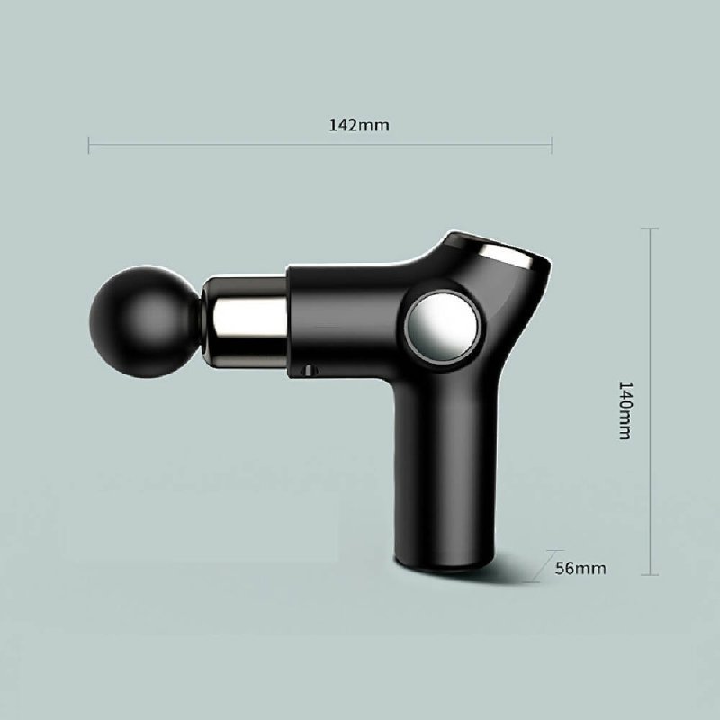 K515 Mini Fascia Gun Fitness Relax Muscle Massage Gun LCD Version 32 Gears Black - Relax Muscle Massage Gun - British D'sire