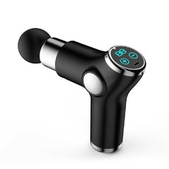 K515 Mini Fascia Gun Fitness Relax Muscle Massage Gun LCD Version 32 Gears Black - Relax Muscle Massage Gun - British D'sire