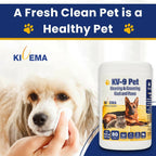 KIVEMA Daily Pet Wipes - Hypoallergenic Dog Wipes - Dog Grooming Wipes - Removes Dirt Buildup and Odor - Unscented - Cat and Dog Wipes for Paws and Butt - Cleaning Gloves & Cloths & Sets - British D'sire