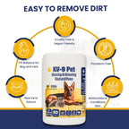 KIVEMA Daily Pet Wipes - Hypoallergenic Dog Wipes - Dog Grooming Wipes - Removes Dirt Buildup and Odor - Unscented - Cat and Dog Wipes for Paws and Butt - Cleaning Gloves & Cloths & Sets - British D'sire