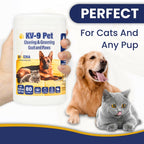 KIVEMA Daily Pet Wipes - Hypoallergenic Dog Wipes - Dog Grooming Wipes - Removes Dirt Buildup and Odor - Unscented - Cat and Dog Wipes for Paws and Butt - Cleaning Gloves & Cloths & Sets - British D'sire