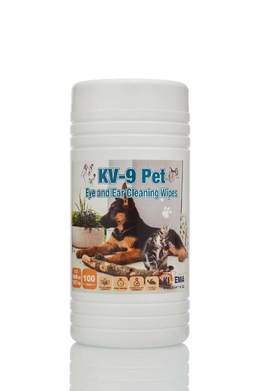 KIVEMA Dog Eye Wipes Tear Stain, Daily Cat Dog Eye Cleaner,Pet Tear Stain Remover. removes Dirt and Discharge Around The Eye and Ear Area. (100 Wipes Jar)… - Cleaning Gloves & Cloths & Sets - British D'sire