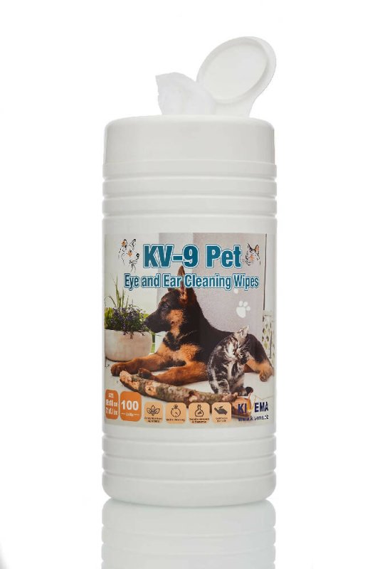 KIVEMA Dog Eye Wipes Tear Stain, Daily Cat Dog Eye Cleaner,Pet Tear Stain Remover. removes Dirt and Discharge Around The Eye and Ear Area. (100 Wipes Jar)… - Cleaning Gloves & Cloths & Sets - British D'sire