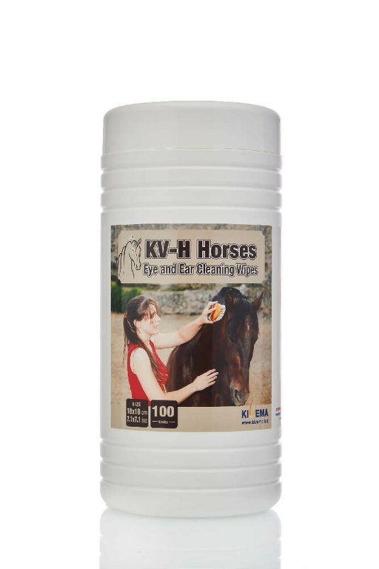 KIVEMA Horses Cleaning Gentle Wipes - Pack of 100 Horse Gentle Wipes Ideal for Sensitive Areas Like Ears, Eyes | Removes Dirt, Grime and Odor (100)… - Cleaning Gloves & Cloths & Sets - British D'sire