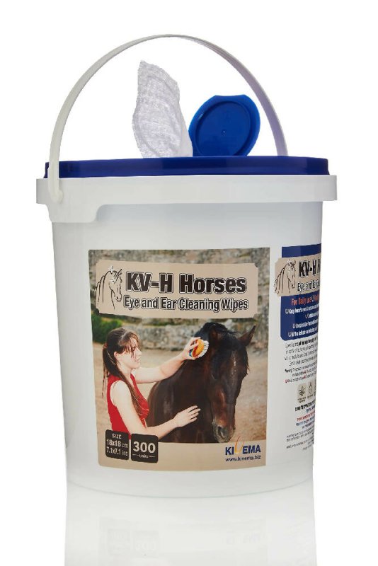 KIVEMA Horses Cleaning Gentle Wipes - Pack of 300 Horse Gentle Wipes Ideal for Sensitive Areas Like Ears, Eyes | Removes Dirt, Grime and Odor (300)… - Cleaning Gloves & Cloths & Sets - British D'sire
