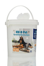 KIVEMA Hypoallergenic Dog Wipes - Eye & Ear Pet Face Wipes - Grooming Wipes for Dogs - Pet Towelettes ((400 Wipes Bucket) FBM)… - Cleaning Gloves & Cloths & Sets - British D'sire
