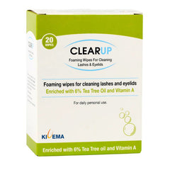Kivema Ltd ClearUp Eyelid Wipes with 6% Tea Tree Oil - 20 Pieces - Eyes Care - British D'sire