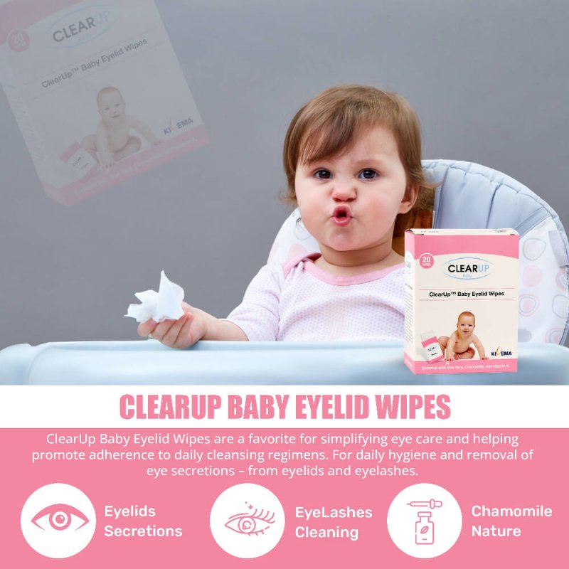Kivema Organic baby wipes baby cleaning wipes around Eye and Ear 20Pcs - Eyes Care - British D'sire