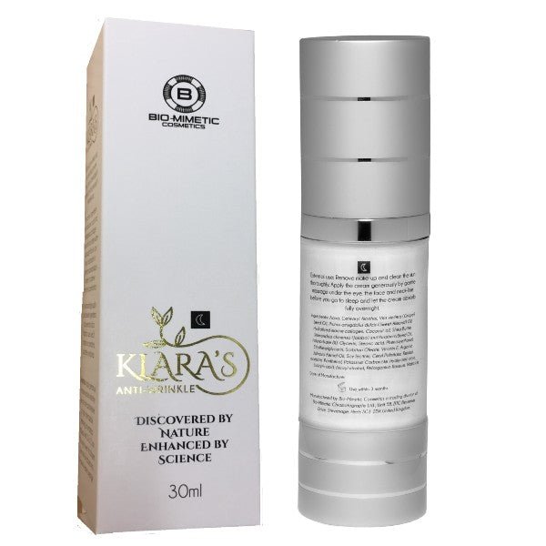 Klara's Anti Wrinkle Night Cream in a Pump - Face Care - British D'sire