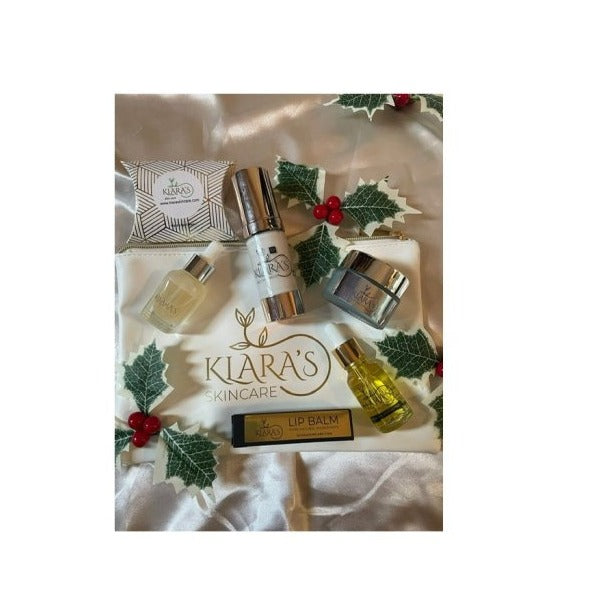 Klara's Christmas Nourishing and Rejuvenating Bundle Gift Bag - Consist of Serum, Moisturizer & Soothing Cream Skin Care kits for Women. Secondary image