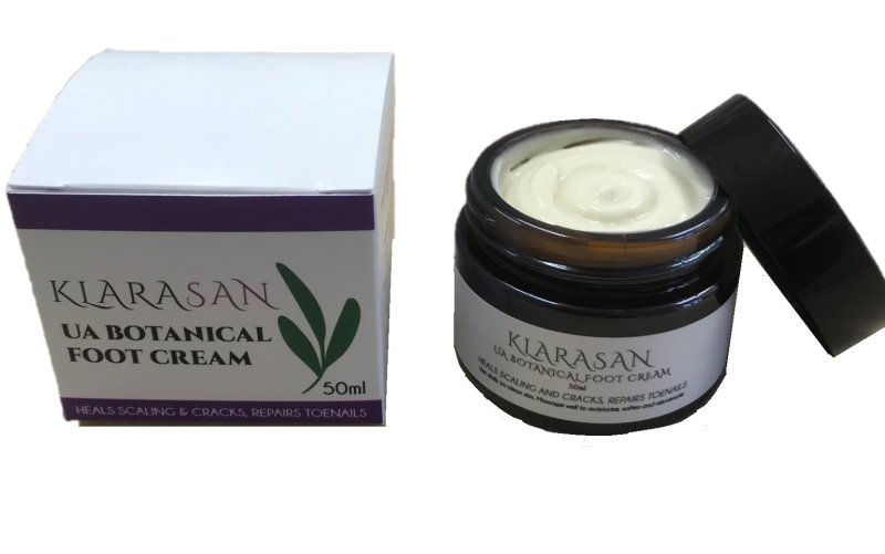 Klara's UA Botanical Foot Cream (50 ml jar) - Hands & Feet - British D'sire