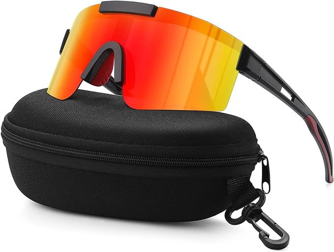 konqkin Cycling Glasses-Sports-Sunglasses-Mens-Womens-Polarised Sun Glasses UV400 Protection Ski Goggles Outdoor Bicycle Motorbike Driving Fishing Hiking Include 30 Colors - British D'sire