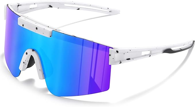 konqkin Cycling Glasses-Sports-Sunglasses-Mens-Womens-Polarised Sun Glasses UV400 Protection Ski Goggles Outdoor Bicycle Motorbike Driving Fishing Hiking Include 30 Colors - British D'sire