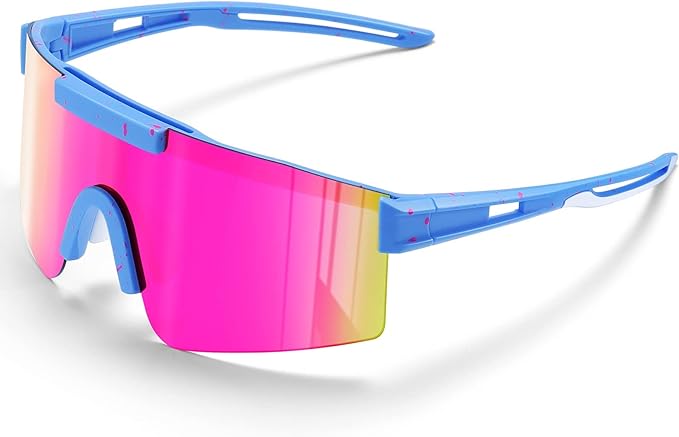 konqkin Cycling Glasses-Sports-Sunglasses-Mens-Womens-Polarised Sun Glasses UV400 Protection Ski Goggles Outdoor Bicycle Motorbike Driving Fishing Hiking Include 30 Colors - British D'sire