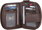 Ladies RFID Safe Designer Leather Purse Card Women Wallet Zip Pocket Boxed - Women's Wallets - British D'sire