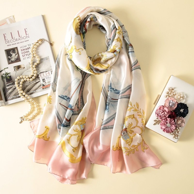Le Morne Ladies Imitation Silk Scarf - Women's Accessories - British D'sire