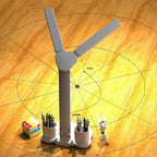 LED Intelligent Digital Display Foldable Desk Lamp, Style: Double Head USB Straight Plug - Desk Lamp - British D'sire