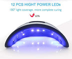 LED UV Nail Lamps for Gel Nail Polish Nail Dryer Curing Lamp with 3 Timers Auto Sensor LED Digital Display USB Plug Carry Convenient - Skin care kits & bundles - British D'sire