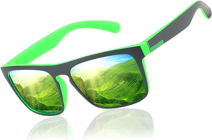 LEDING&BEST Sunglasses Polarised for Men Women Cool Fishing Driving Hiking Ultralight Unisex Classic Vintage Style Ultralight Shades Trave sun glasses UV Protection - British D'sire
