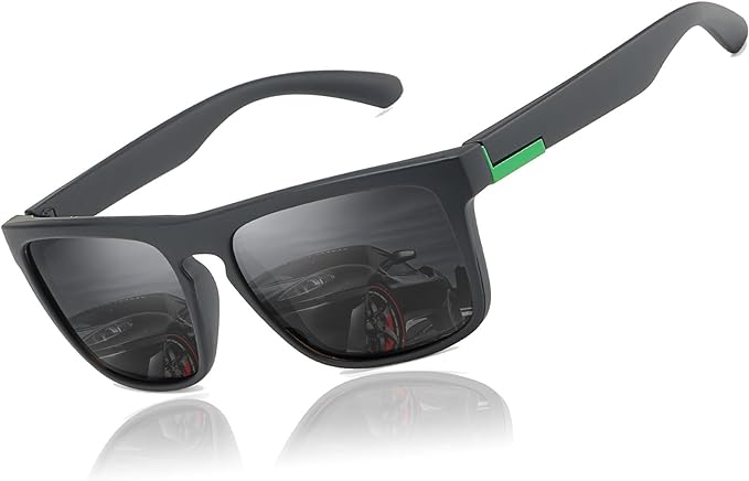 LEDING&BEST Sunglasses Polarised for Men Women Cool Fishing Driving Hiking Ultralight Unisex Classic Vintage Style Ultralight Shades Trave sun glasses UV Protection - British D'sire
