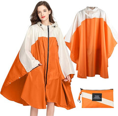Lively Life Lightweight Waterproof Rain Poncho for Women Men, Windproof Reusable Ripstop Breathable Raincoat with Hood for Outdoor Activities Quick Dry Hooded Raincoat Free Size - British D'sire