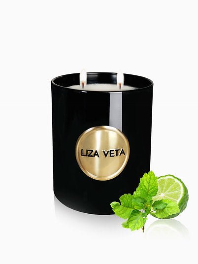 Liza Veta Bergamot & Patchouli Scented Candle 30CL - Candles & Lanterns - British D'sire