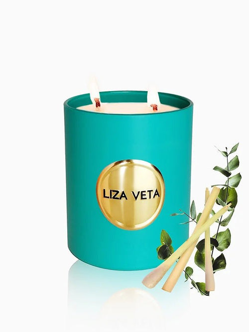 Liza Veta Eucalyptus & Lemongrass Scented Candle