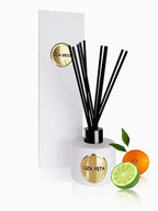 Liza Veta Sweet Orange & Bergamot Reed Diffuser - Pink & White - Air Freshener - British D'sire