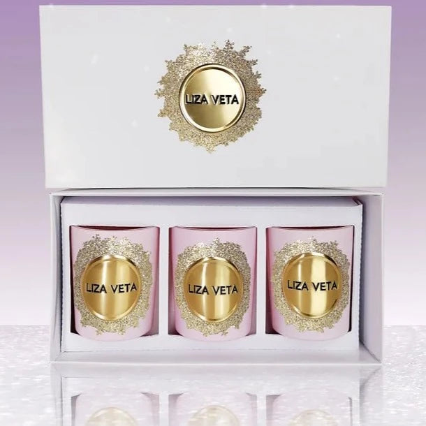 Liza Veta Triple Wellbeing - Votive Candle Set - Candles & Lanterns - British D'sire