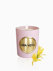 Liza Veta Ylang-Ylang Candle - Pink - Candles & Lanterns - British D'sire