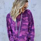 London Collection Polyester Hoodie (Purple) - Womens Hoodies & Sweatshirts - British D'sire