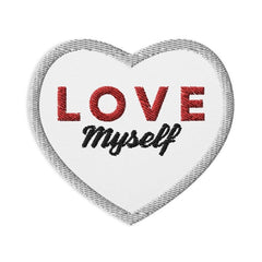LOVE Myself Embroidered patches White - British D'sire