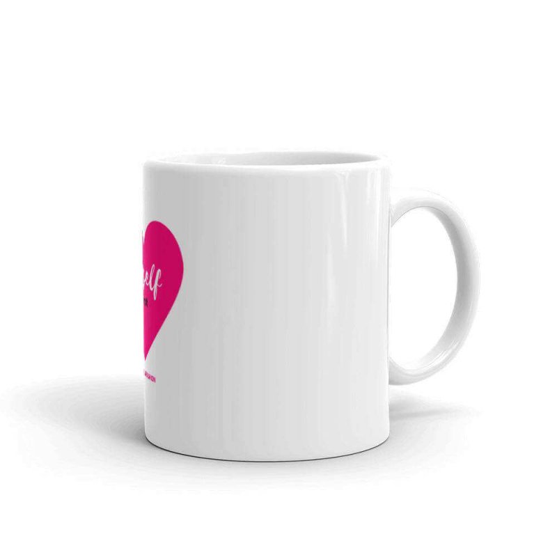 Love Myself First - Pink Heart - Mug - Mugs - British D'sire