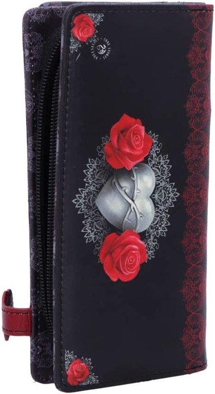 Love Remains Anne Stokes Embossed Purse 18.5Cm Black, PU, One Size - Women's Wallets - British D'sire