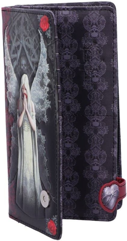 Love Remains Anne Stokes Embossed Purse 18.5Cm Black, PU, One Size - Women's Wallets - British D'sire