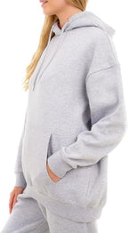 M17 Damen Sweatshirt, recycelt, übergroß, weich, kuschelig, Größe - British D'sire