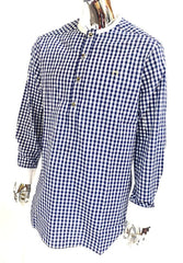 Mario Thompson Exclusive Checks Shirt (Navy Blue) - Mens T-Shirts & Shirts - British D'sire