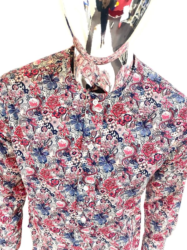 Mario Thompson Exclusive Floral Shirt (Pink) - Mens T-Shirts & Shirts - British D'sire