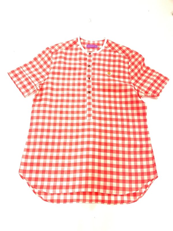 Mario Thompson Exclusive Linen Shirt (Red&White) - Mens T-Shirts & Shirts - British D'sire