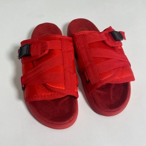 Mario Thompson Exclusive Slide Slippers (Red) - Mens Flip Flops - British D'sire